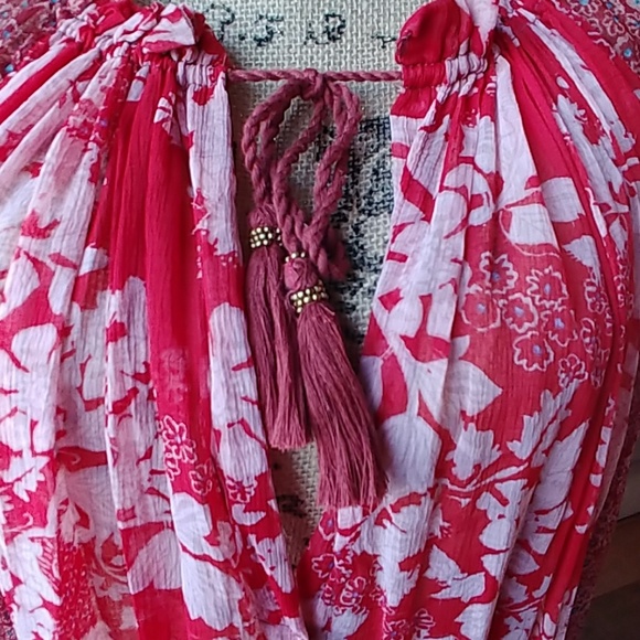 FREE PEOPLE red hippie XS but flowy - Picture 5 of 5